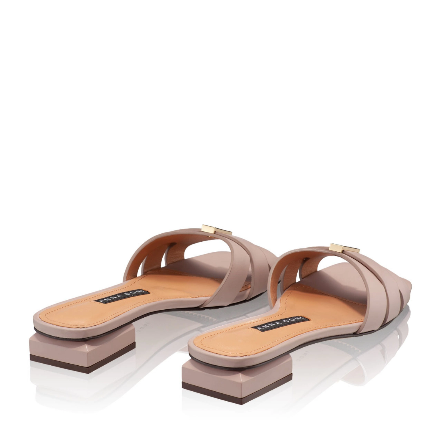 Imagine Papuci din piele Dama 6011 Vitello Poudre