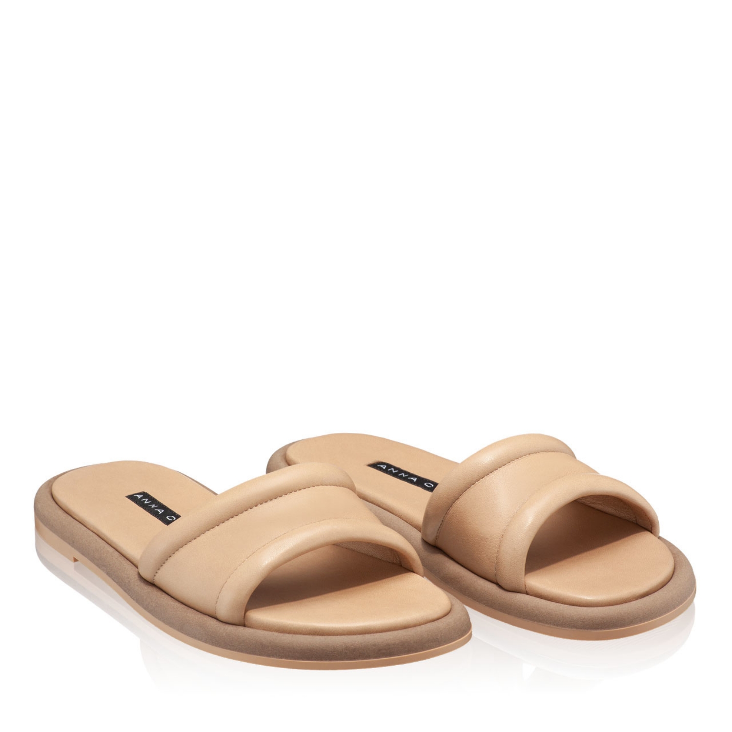 Imagine Papuci din piele Dama 5976 Nappa Bej