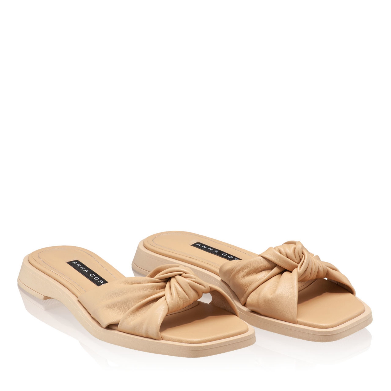 Imagine Papuci din piele Dama 5997 Nappa Bej