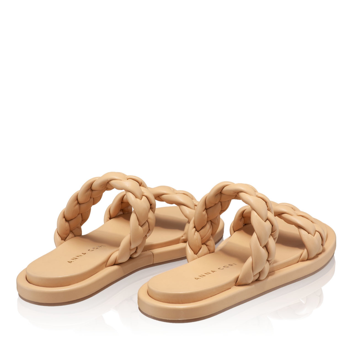 Imagine Papuci din piele Dama 6003 Intreccio Bej