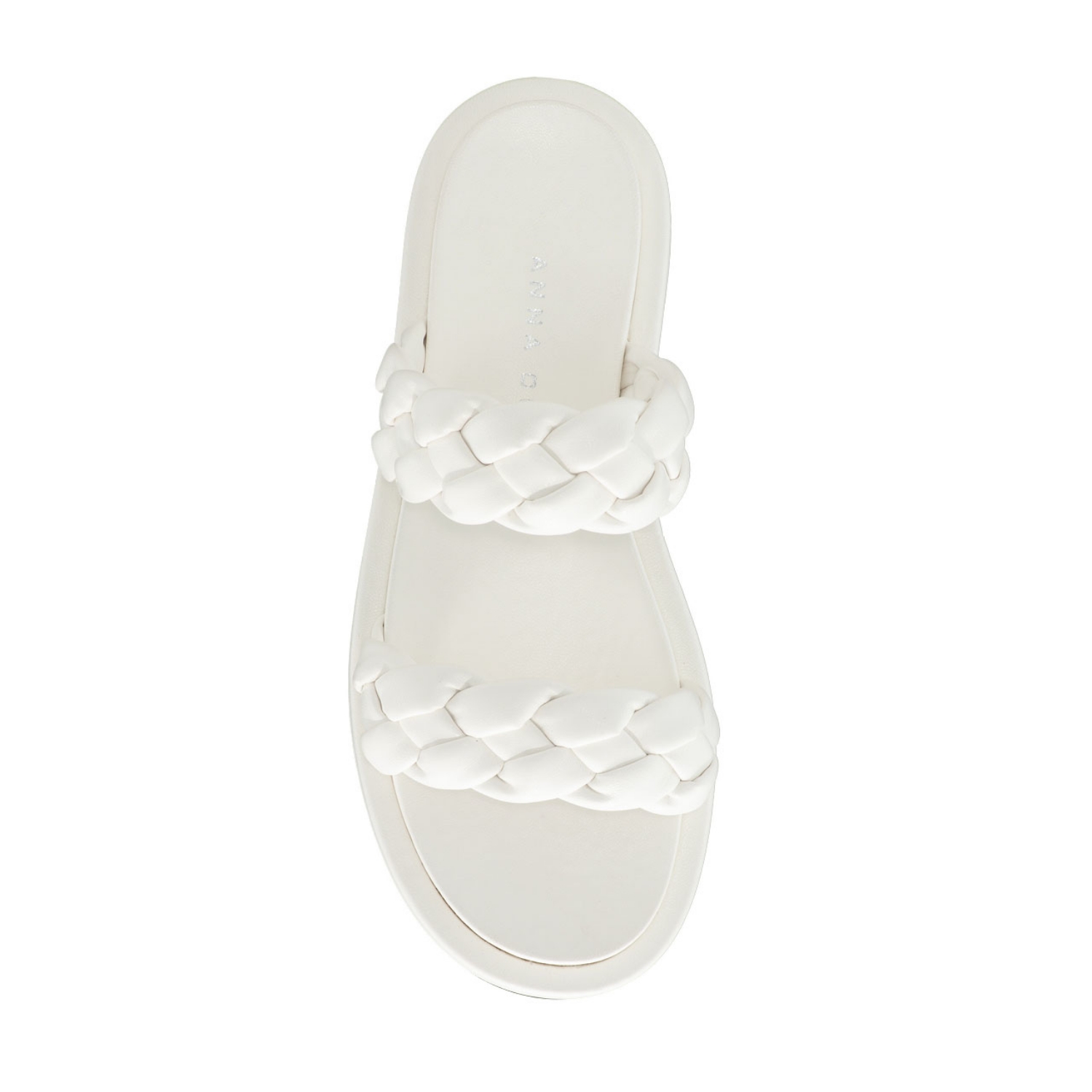 Imagine Papuci din piele Dama 6003 Intreccio Alb