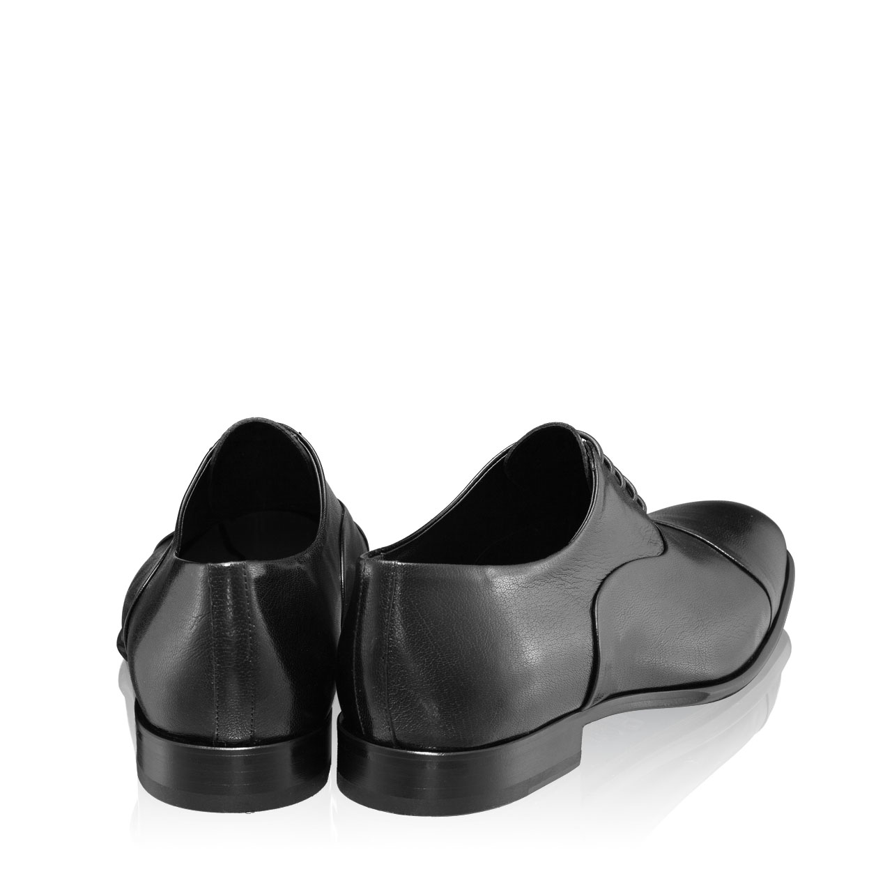 Imagine Pantofi Eleganti Barbati 7016 Caprone Madras Negru