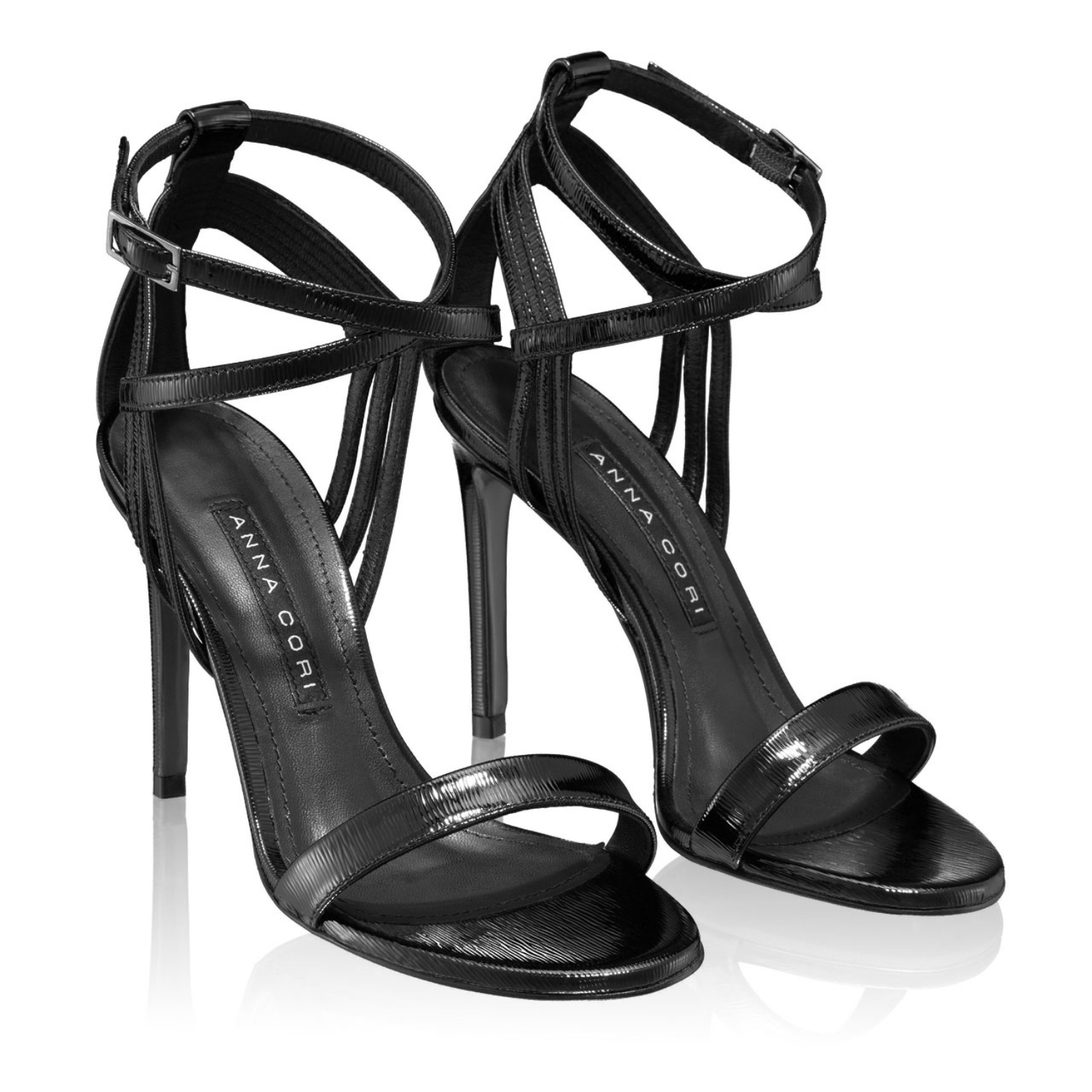 Imagine Sandale Dama 6072 Lac Stamp Negru