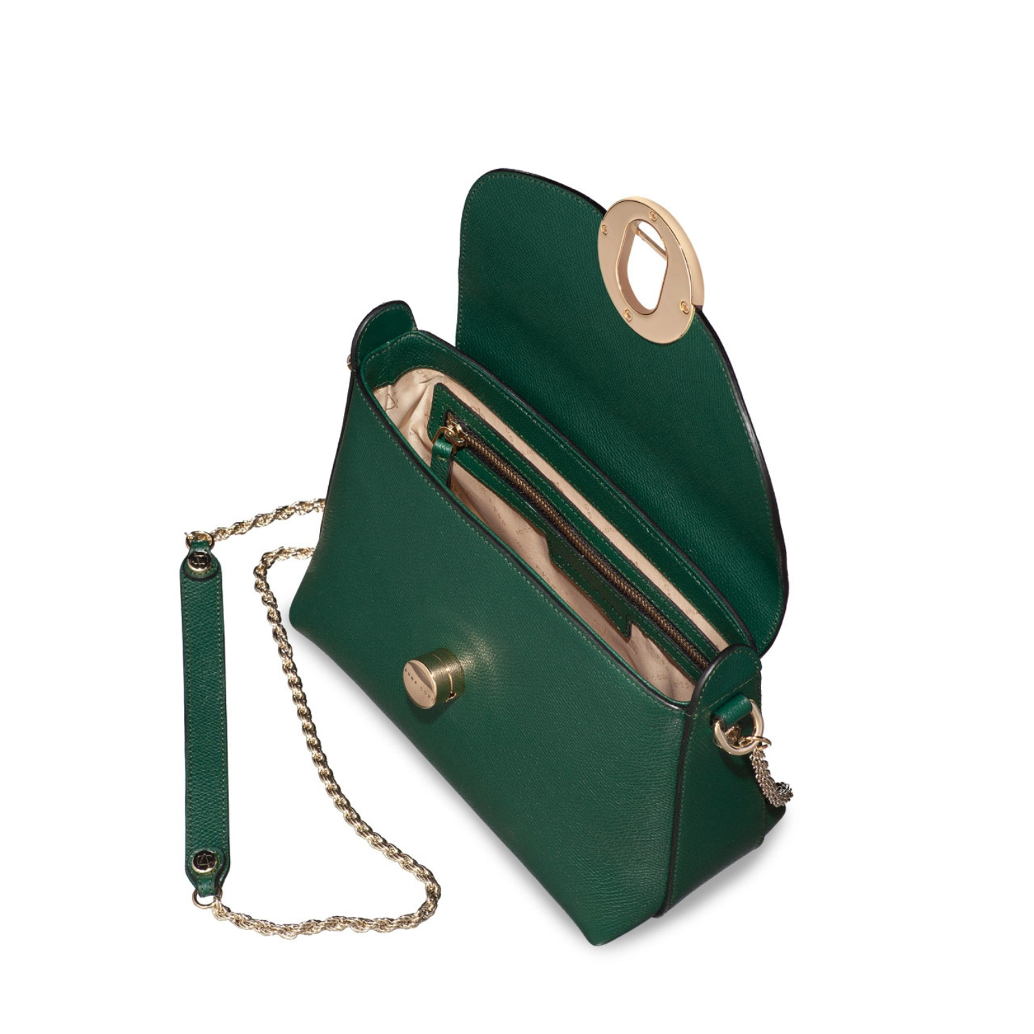 Imagine Geanta dama de umar  KARMA VIT STAMP VERDE