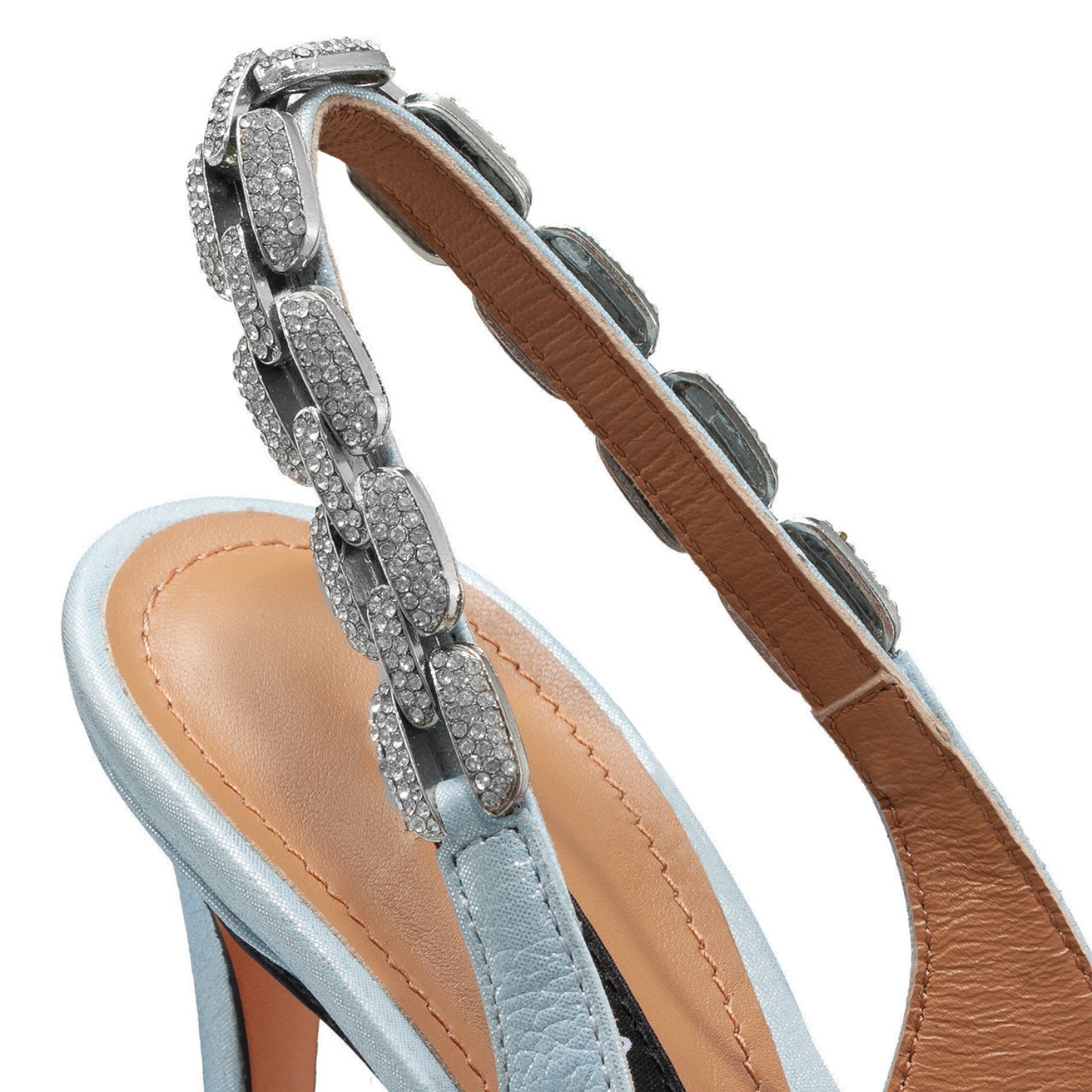 Imagine Pantofi Decupați Dama 6156 Nabuk Perlato Azzurro