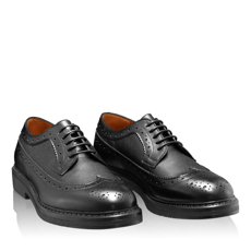 Pantofi Casual Bărbați 7051 Vitello + Stamp Negru