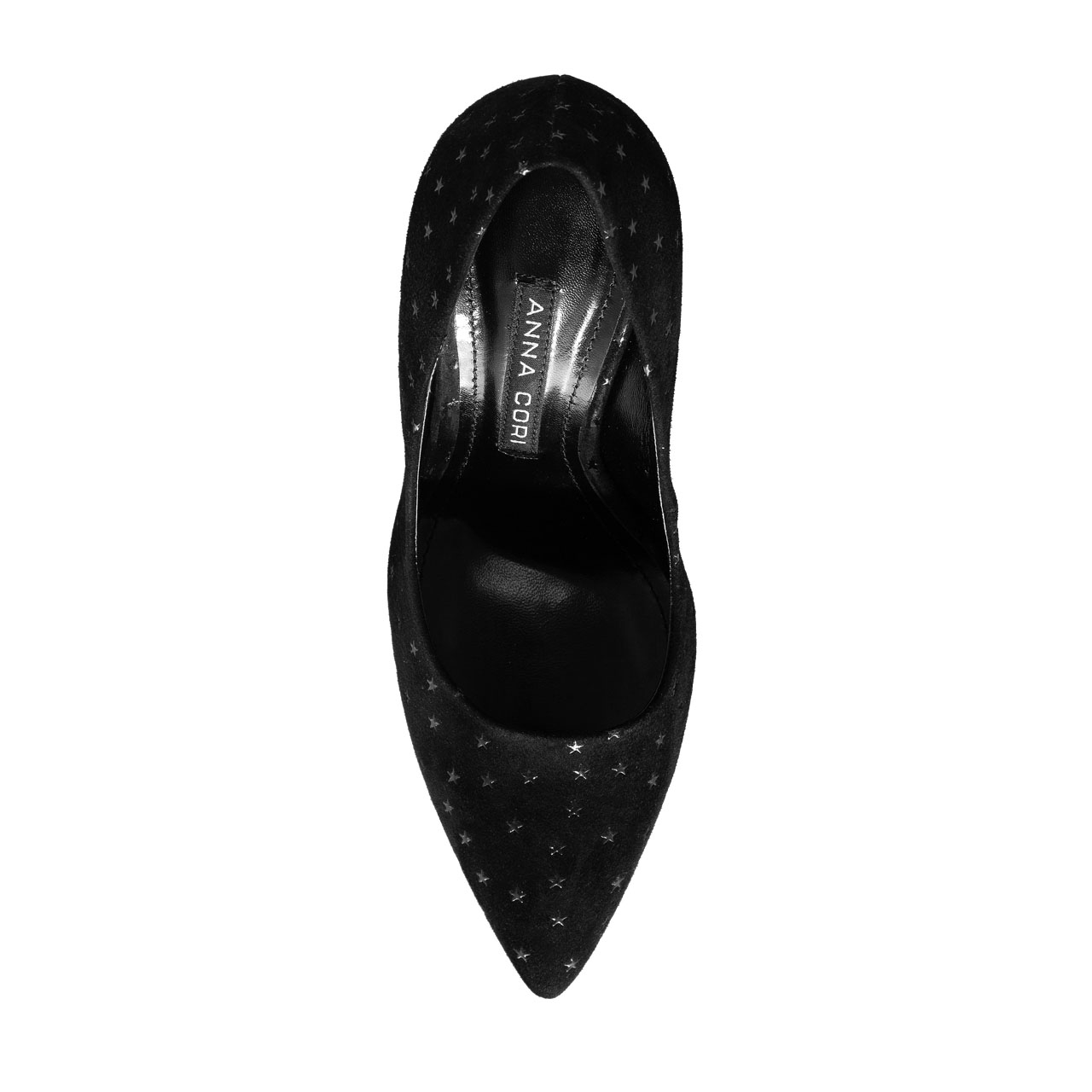 Imagine Pantofi Eleganti Dama 4332 Camoscio Negru/Stamp Stea