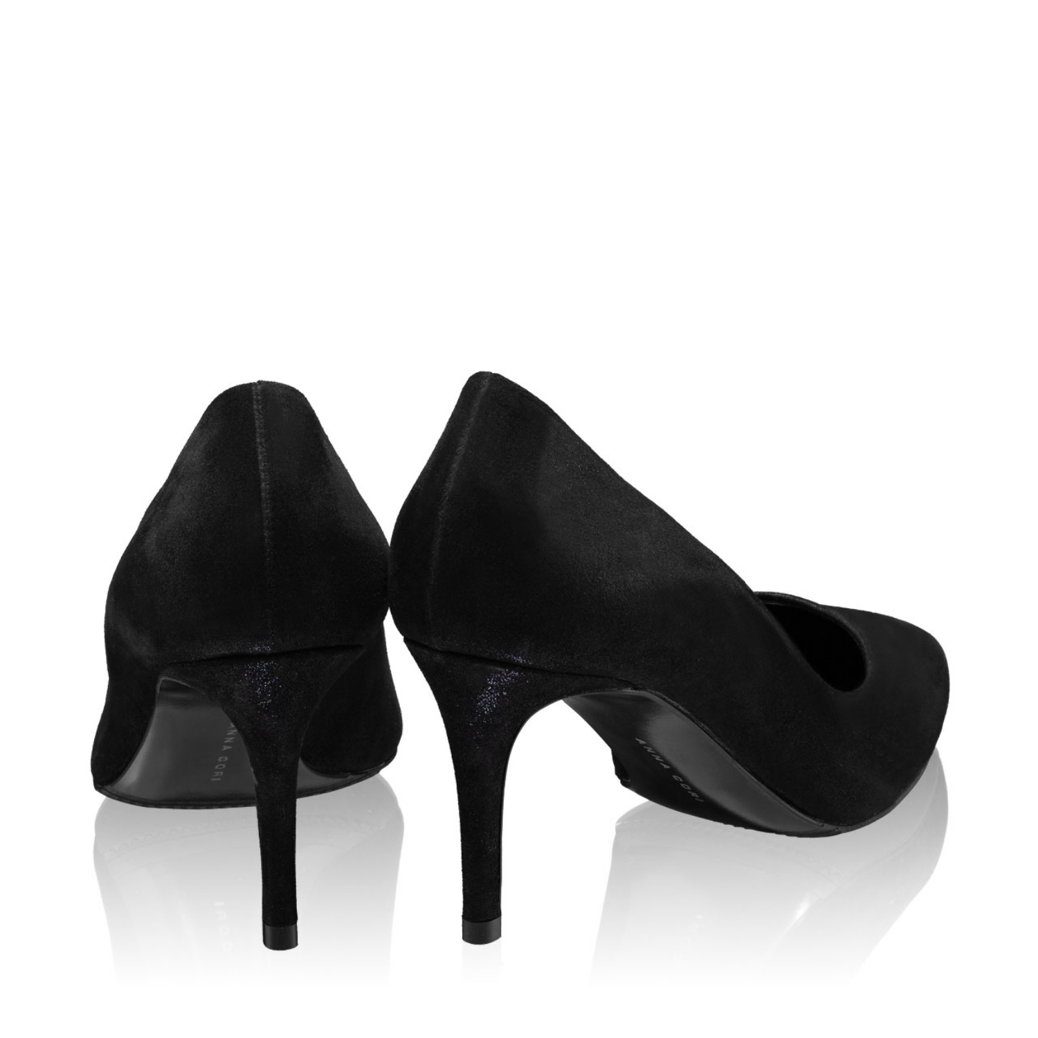 Imagine Pantofi Eleganti Dama 4416 Camoscio Perlato Negru