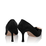 Imagine Pantofi Eleganti Dama 6149 Camoscio Negru