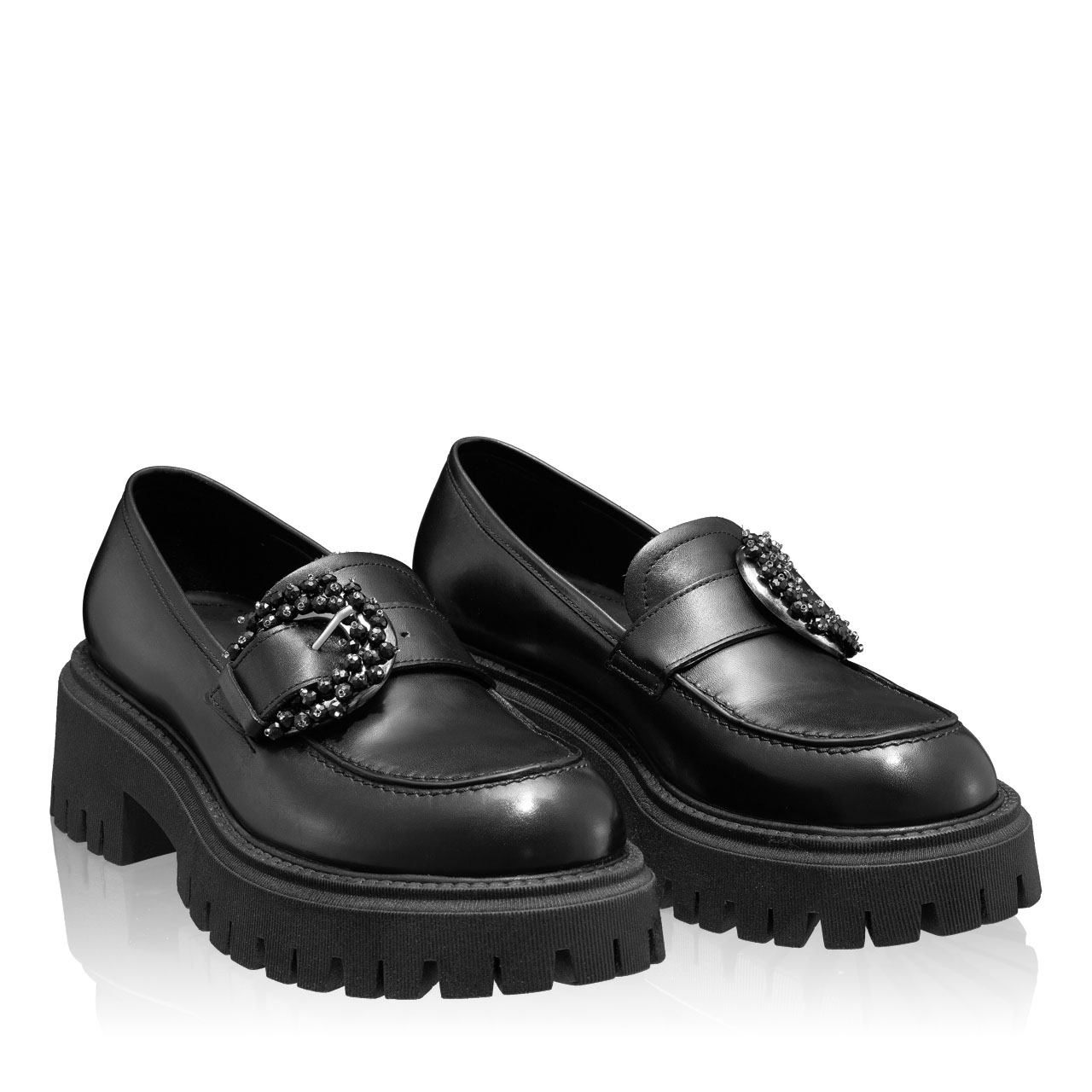 Imagine Pantofi Casual Dama 7250 Vitello Negru