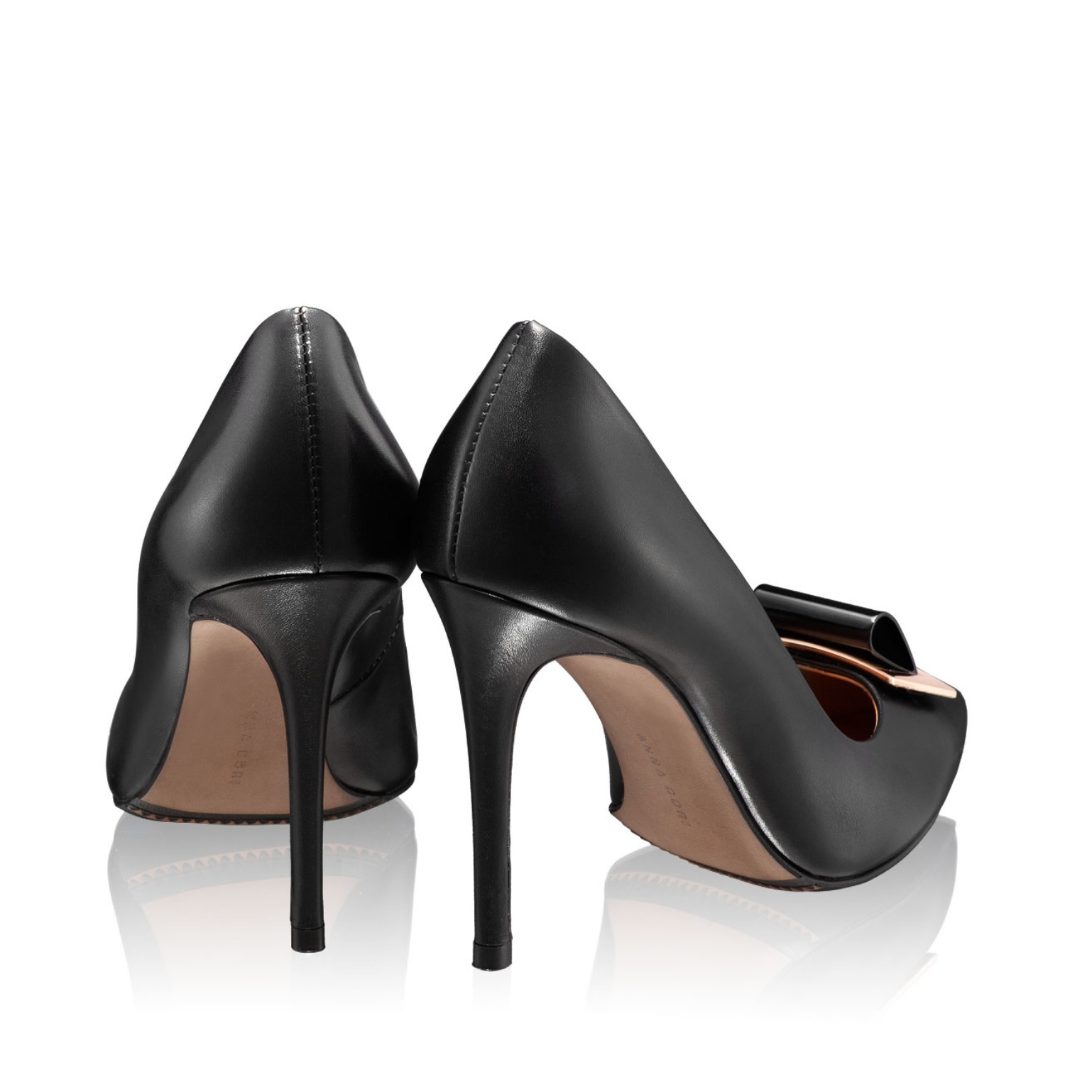 Imagine Pantofi Eleganti Dama 6151 Vitello Negru