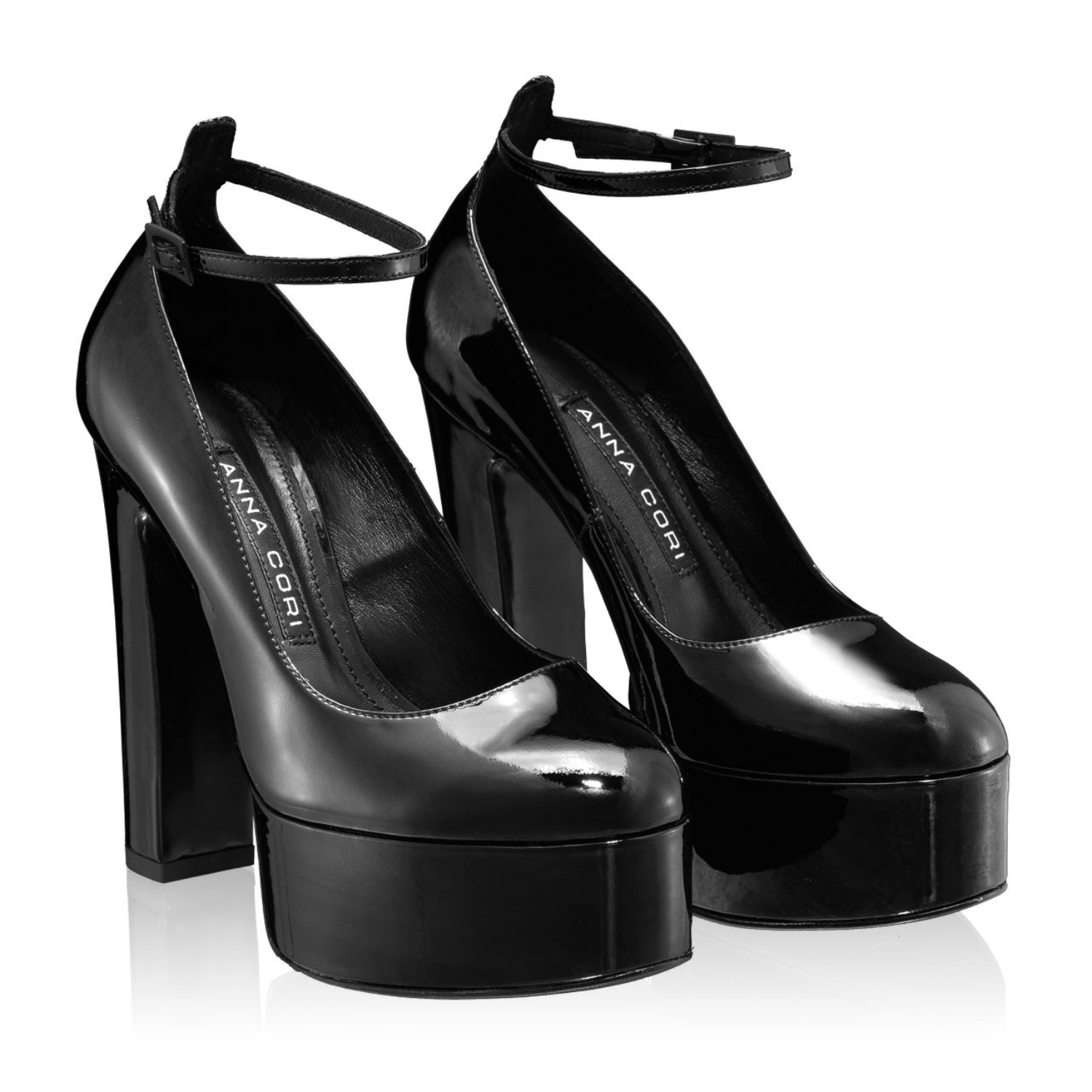 Imagine Pantofi Eleganți Damă 6101 Lac Negru