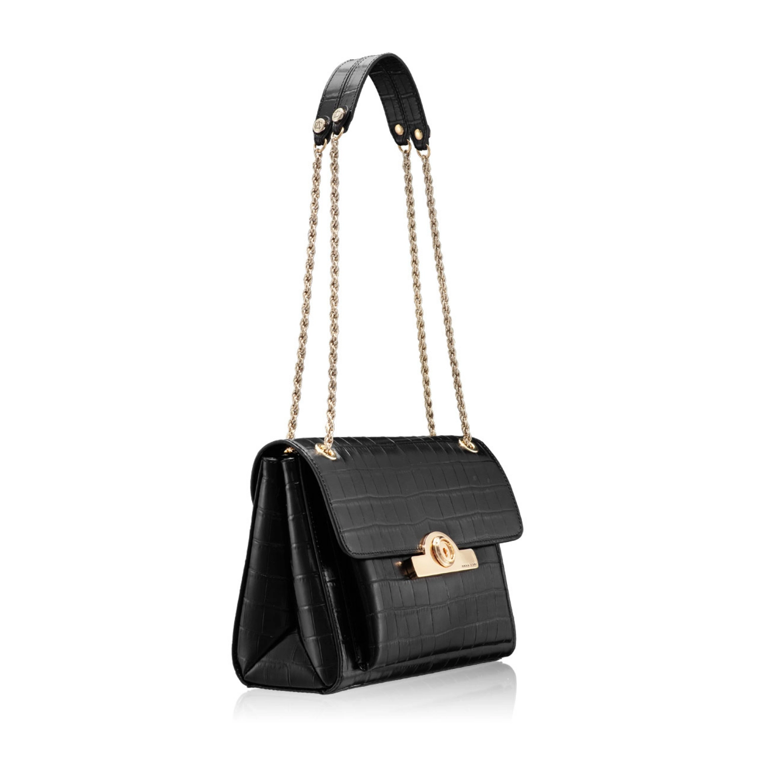 Imagine KELLY CROCO NEGRU