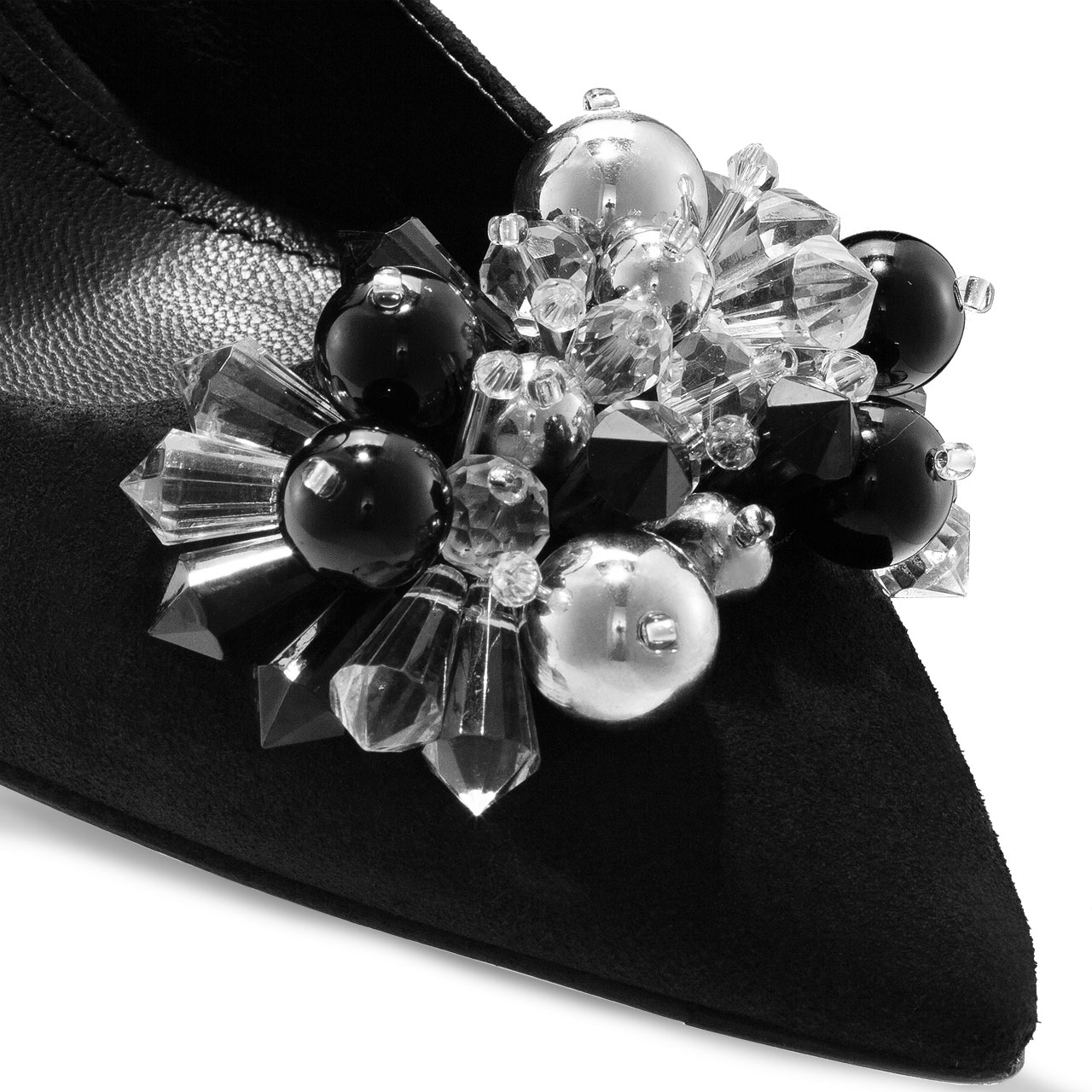 Imagine Pantofi Eleganti Dama 6259 Camoscio Negru