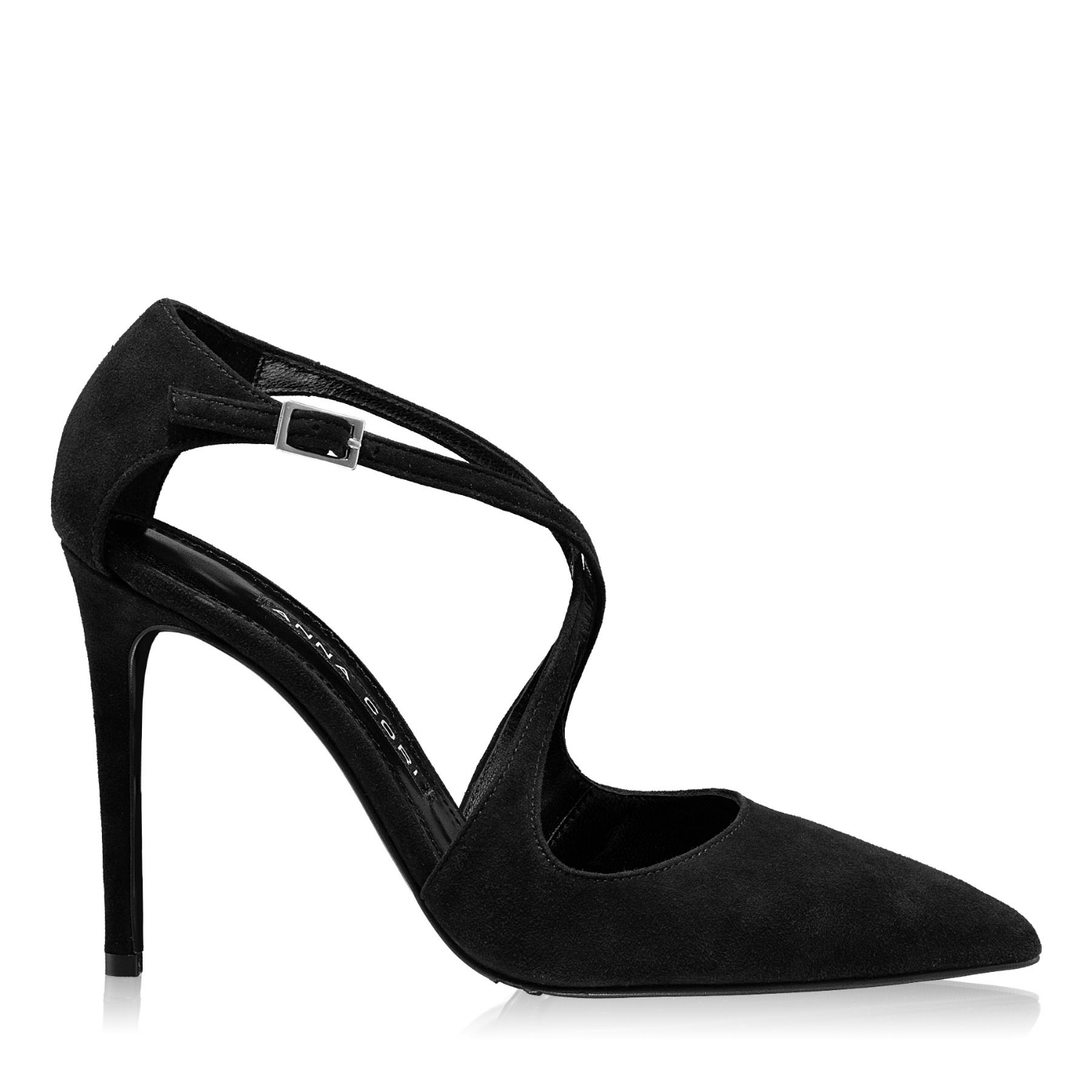 Imagine Pantofi Eleganti Dama 5681 Camoscio Negru