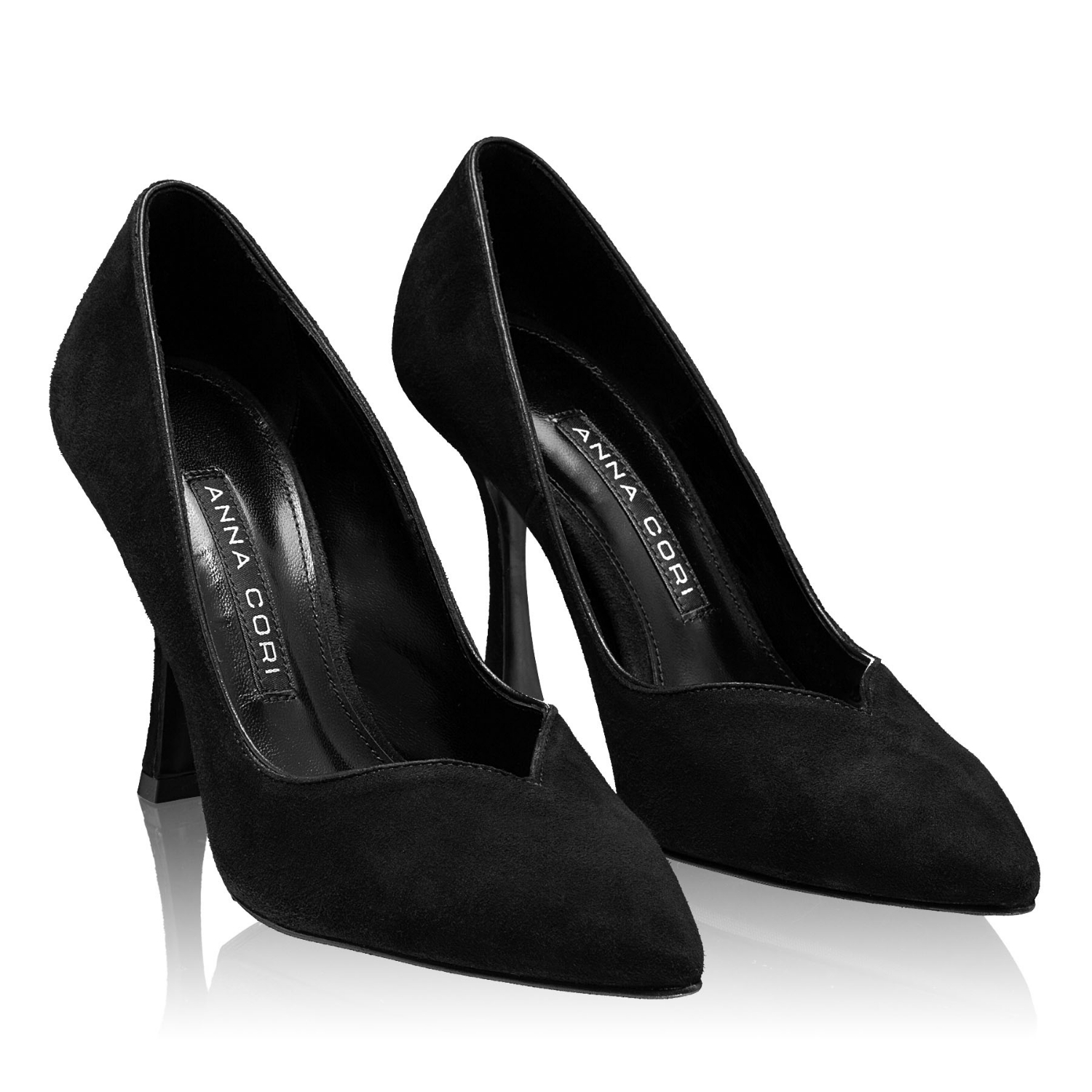 Imagine Pantofi Eleganti Dama 4521 Camoscio Negru