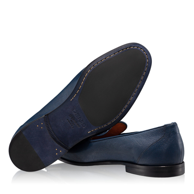 Pantofi Eleganti Barbati 7085 Vitello Blue