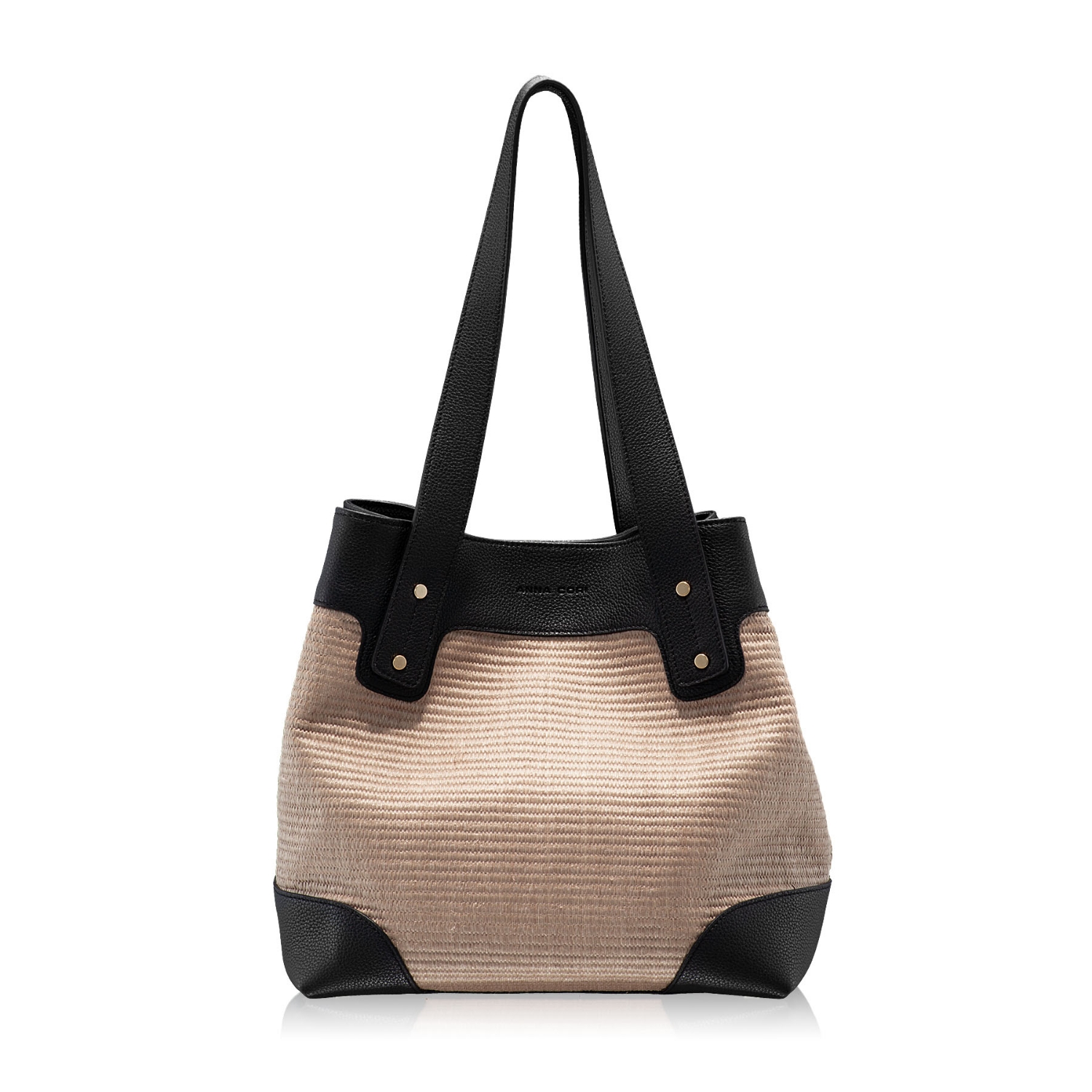 Imagine DALIA BOTT NEGRU+TESSUTO BEIGE