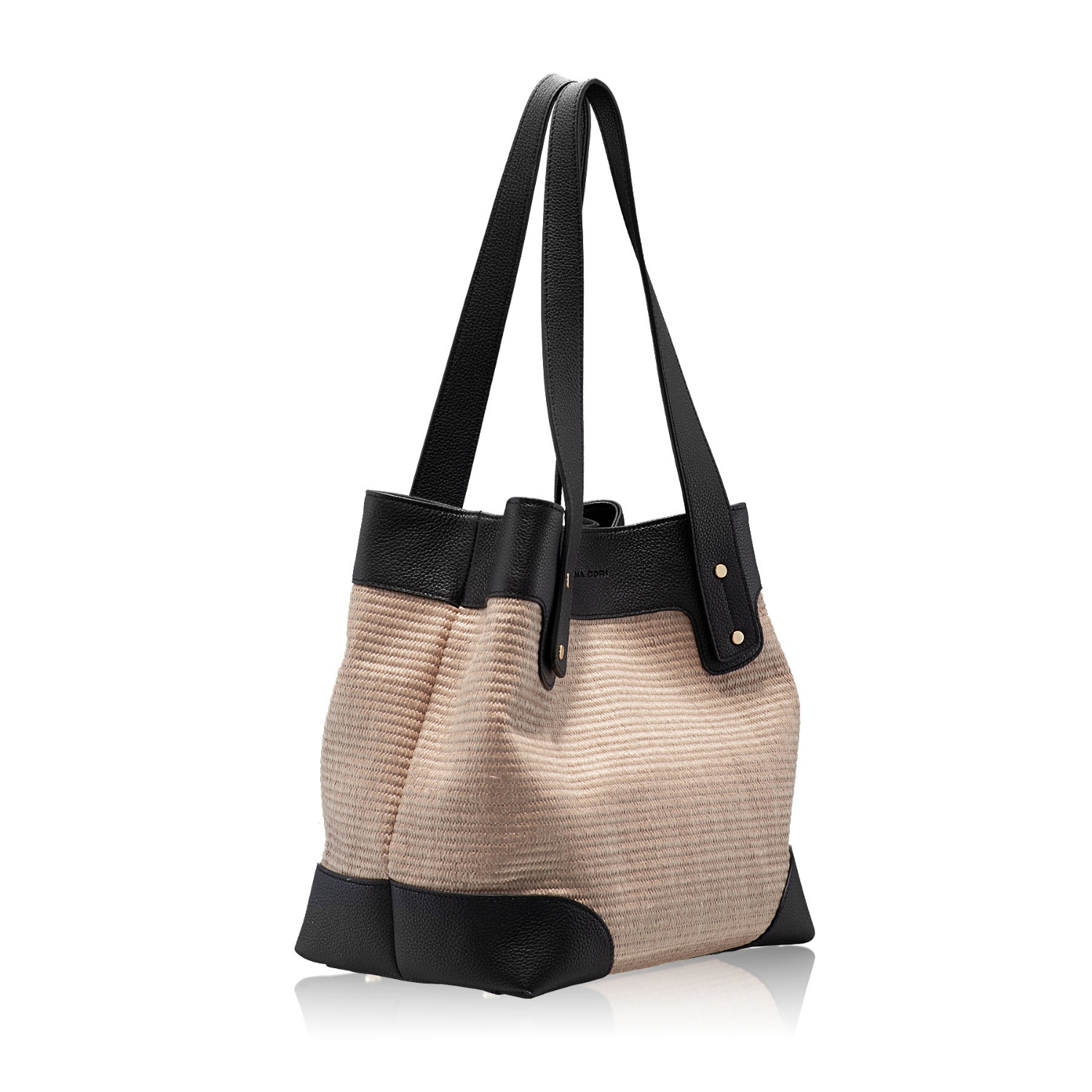 Imagine DALIA BOTT NEGRU+TESSUTO BEIGE