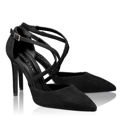 Pantofi Eleganti Dama 4418 Camoscio Negru
