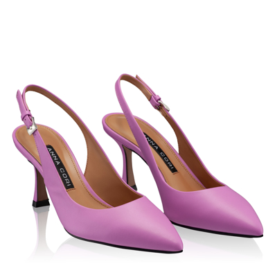 Pantofi Eleganti Dama 5728 Vitello Violet Pink