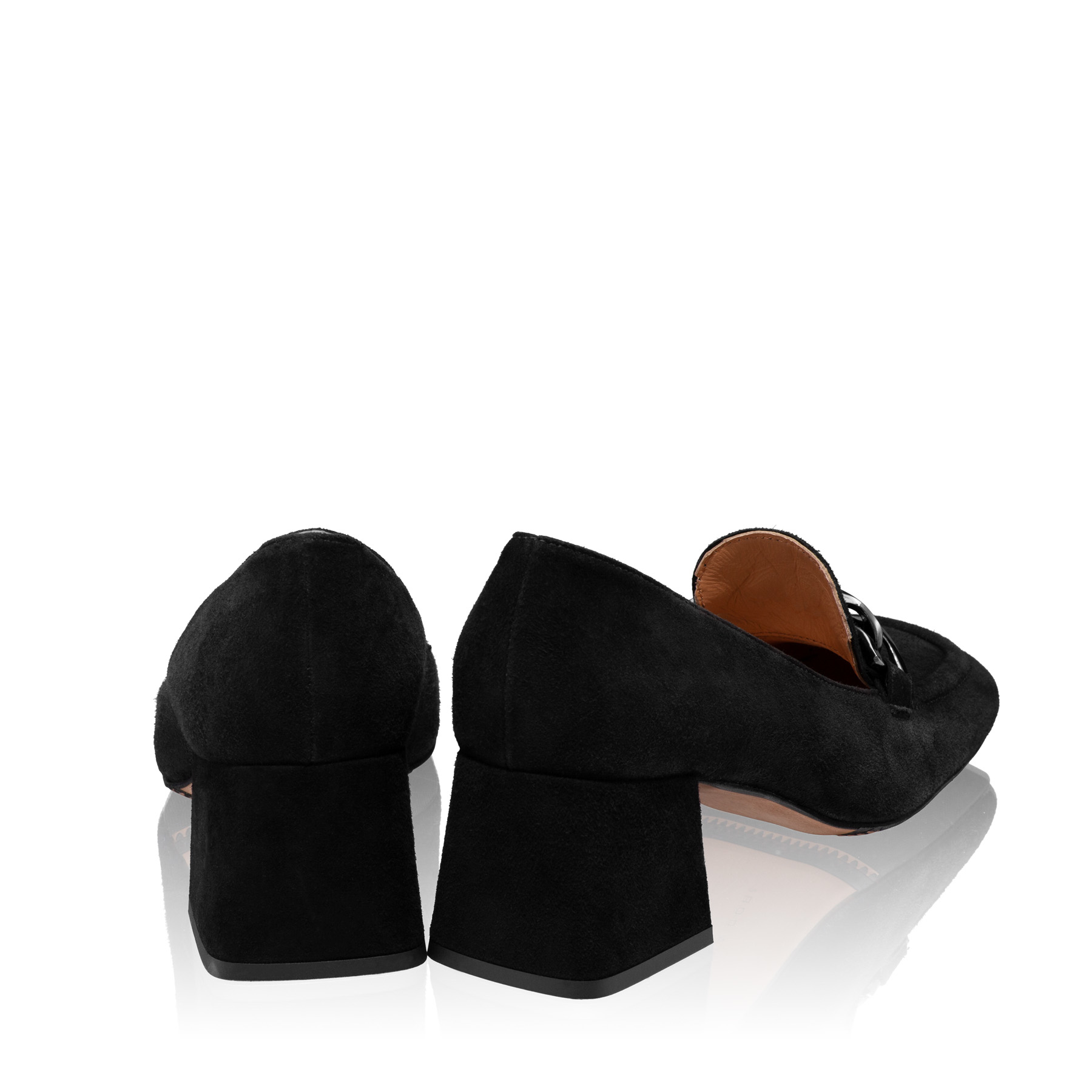 Imagine Pantofi Eleganti Dama 6339 Camoscio Negru
