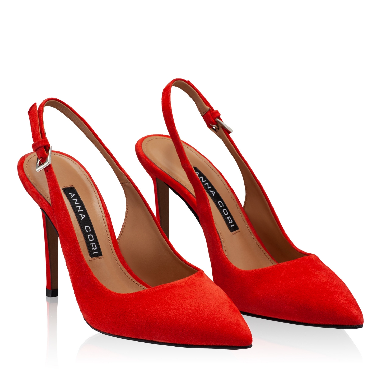 Imagine Pantofi Eleganti Dama 4417 Camoscio Corallo