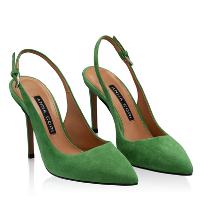 Pantofi Eleganti Dama 4417 Camoscio Verde