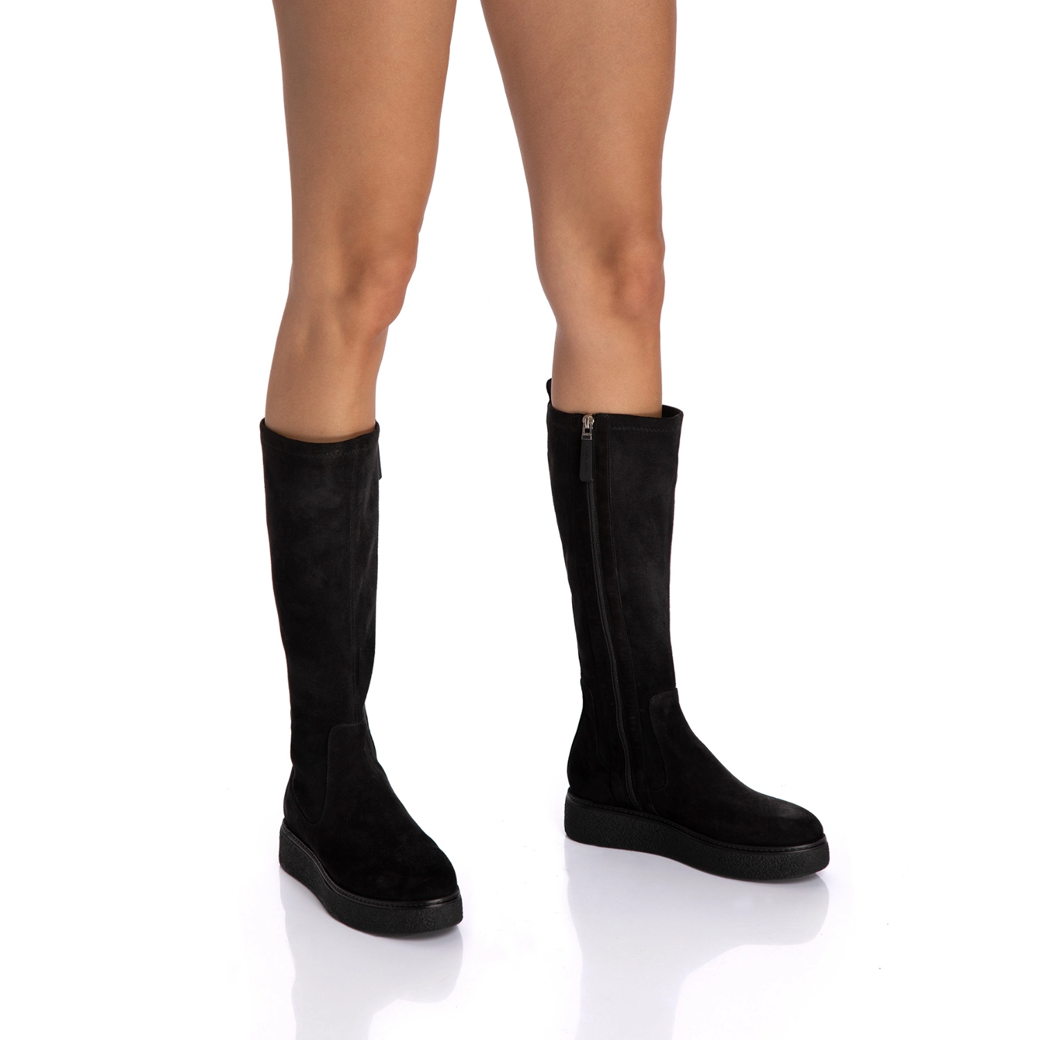 Снимка на Ботуши Дама 4940 Кадифе Черно