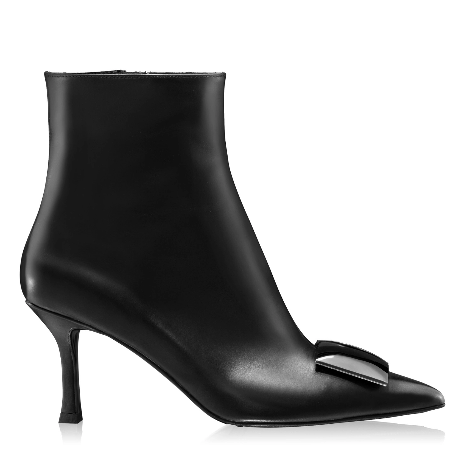 Picture of Mid-heel Ankle Boots 6155 Vitello Black