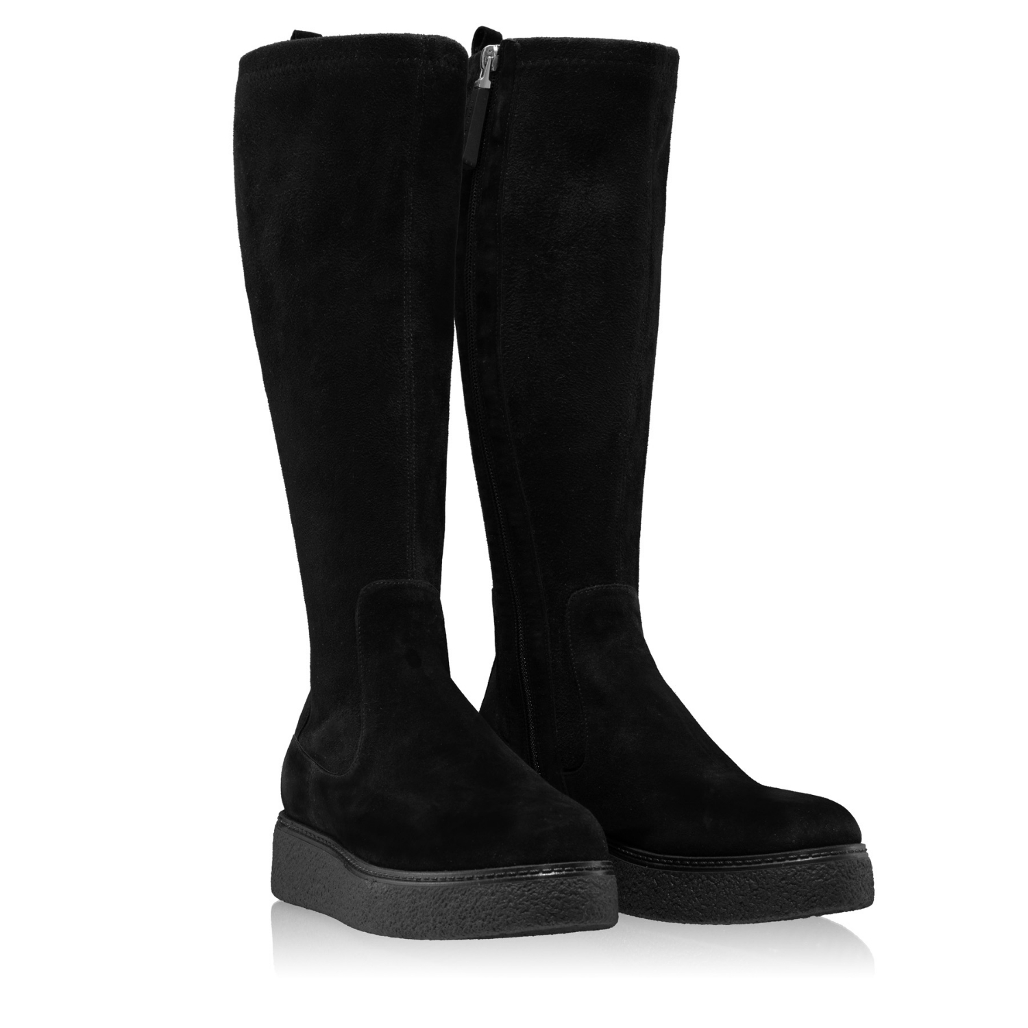 Снимка на Ботуши Дама 4940 Кадифе Черно