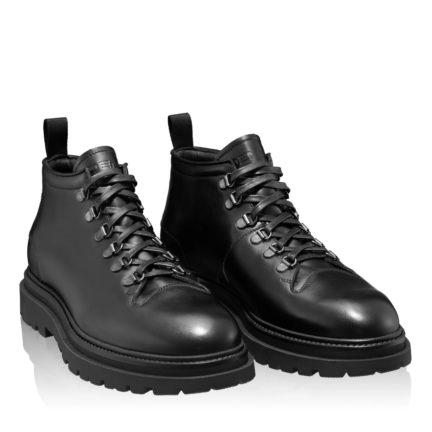 Picture of Men Genuine Leather Casual Boots 7330 Vitello Black