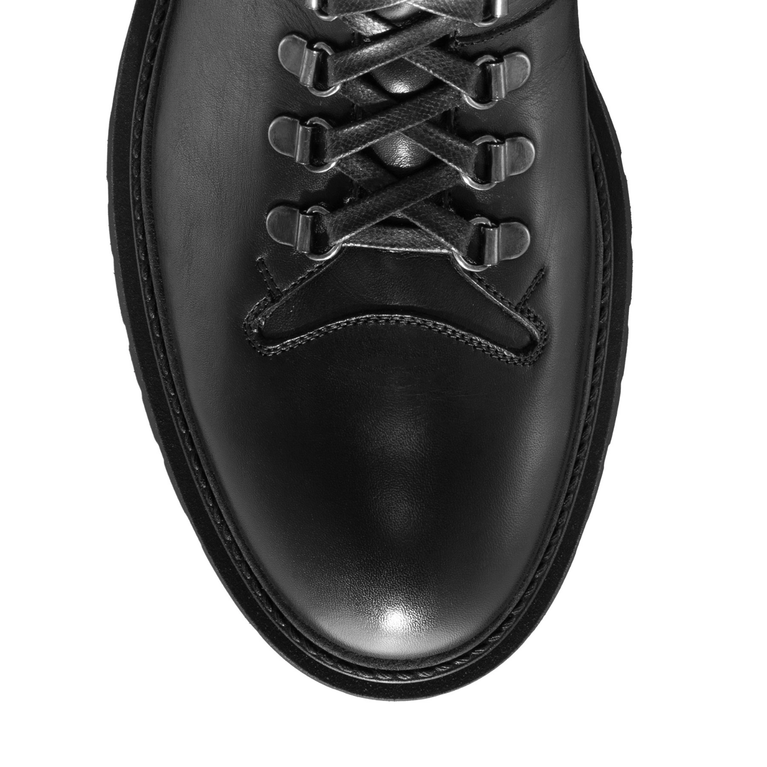 Picture of Men Genuine Leather Casual Boots 7330 Vitello Black