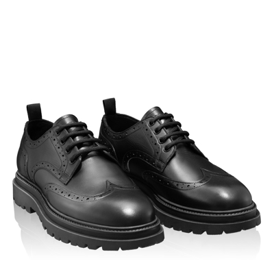 Pantofi Casual Barbati 7319 Vitello Negru