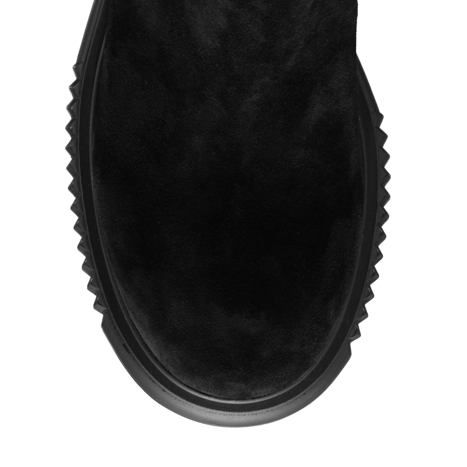 Picture of  Women Suede Leather Boots 6497 CAMOSCIO+STRETCH BLACK