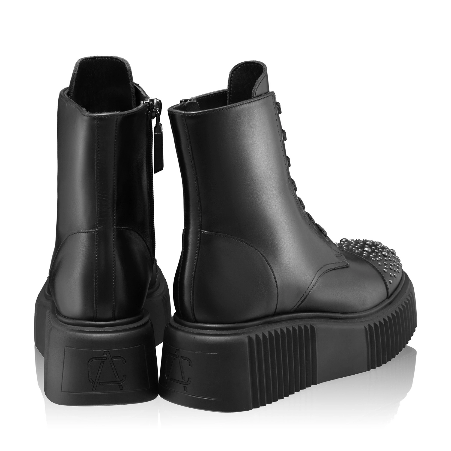 Picture of  Women Leather Casual Boots 7261 Vitello Black