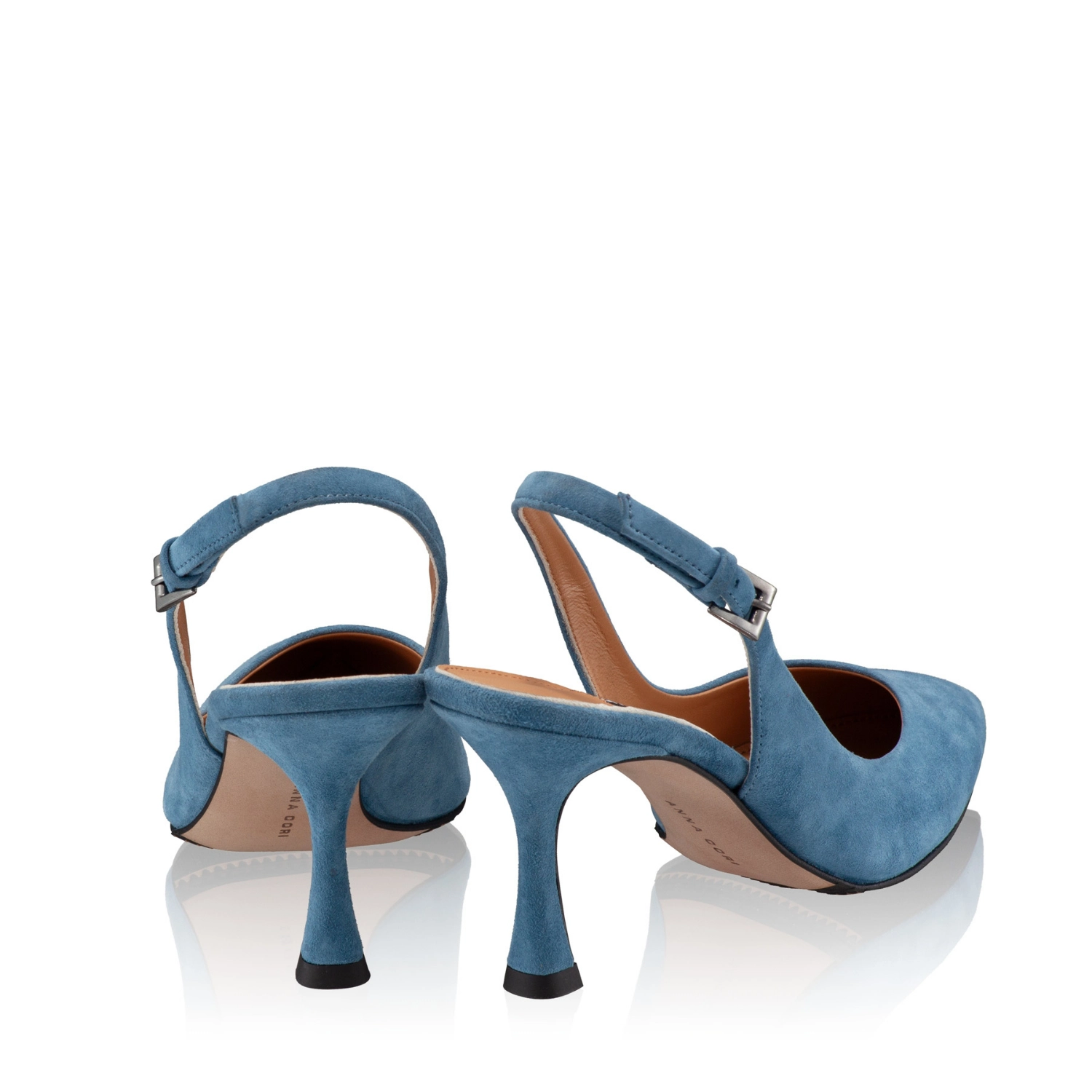 Imagine Pantofi Eleganti Dama 5728 Camoscio Jeans