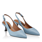 Imagine Pantofi Eleganti Dama 7552 Vitello Azzurro