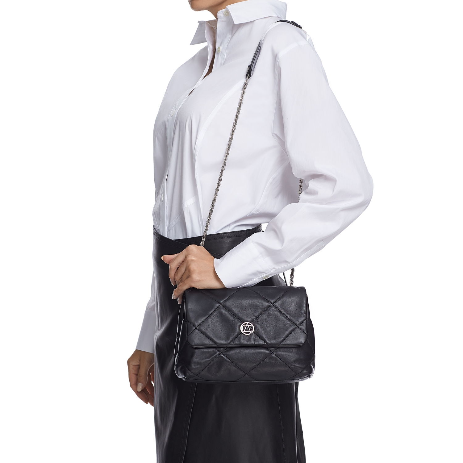 Imagine Geanta dama de umar FAMY 01 VITELLO NEGRU