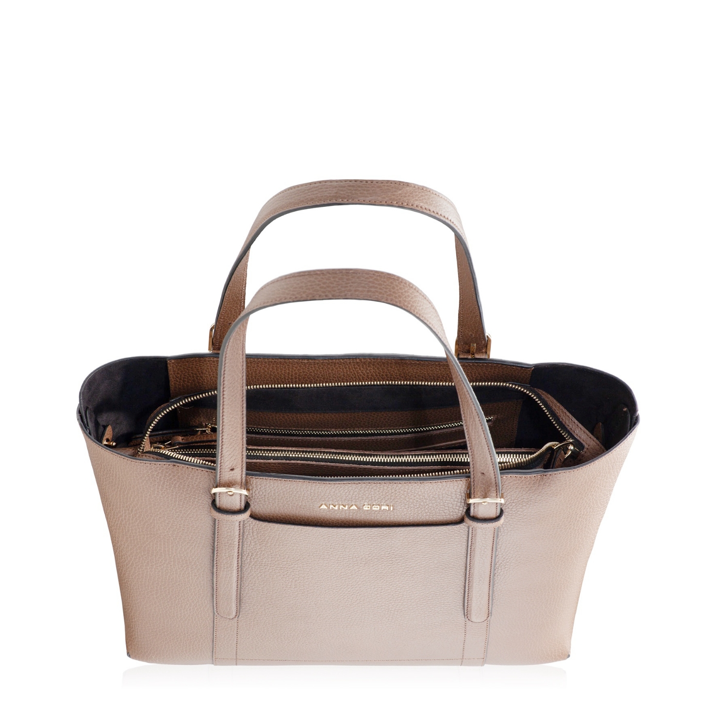 Imagine Geanta dama de umar ANEMONA VIT STAMP BEJ