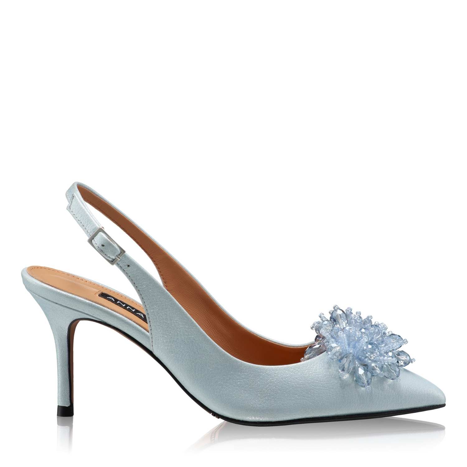 Imagine Pantofi Eleganti Dama 7867 Nabuck Perlato Azzurro