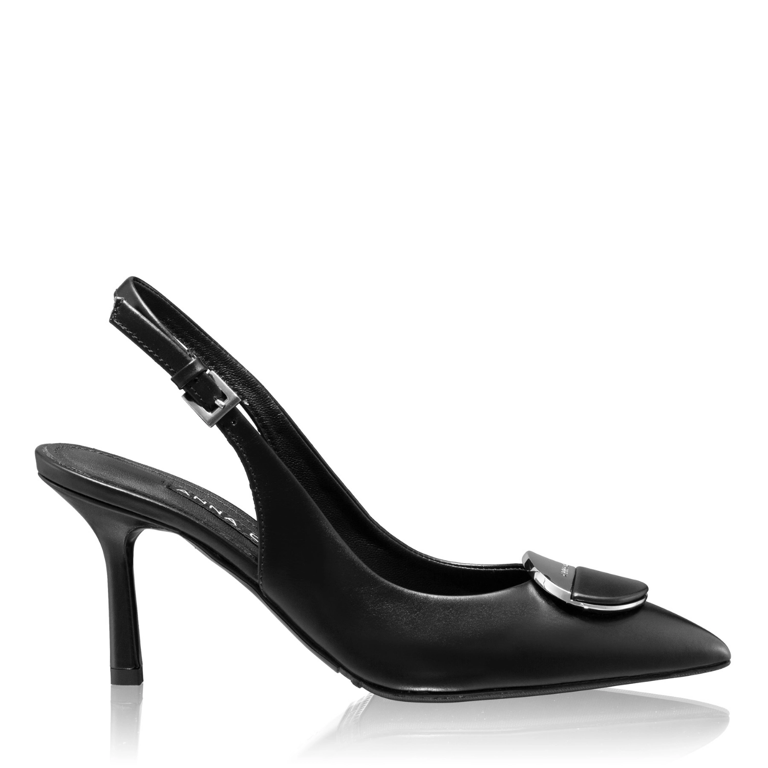 Imagine Pantofi Decupati Dama 8062 Vitello Negru