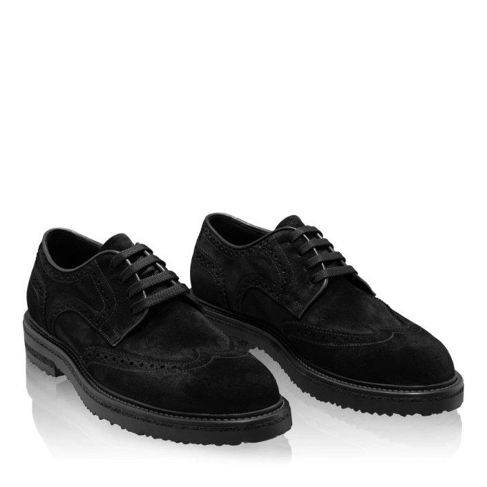 Men Leather Loafers 7740 Crosta Black