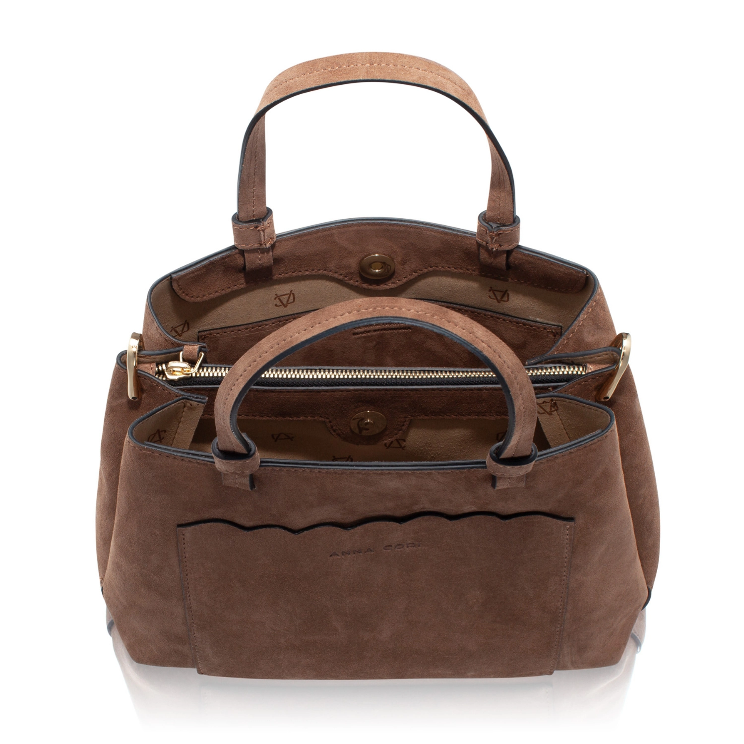 Picture of Women Leather Hand Bag CAYA 02 CROSTA FANGO