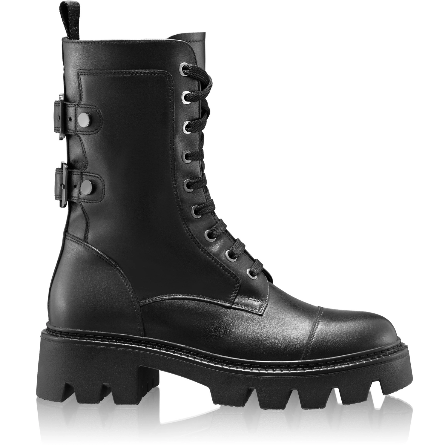 Picture of Women Leather Boots 8159 Vitello Black