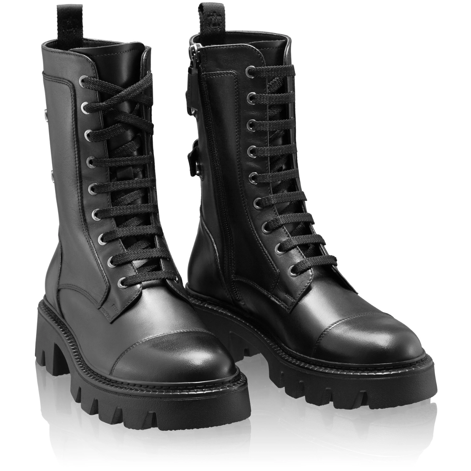 Picture of Women Leather Boots 8159 Vitello Black