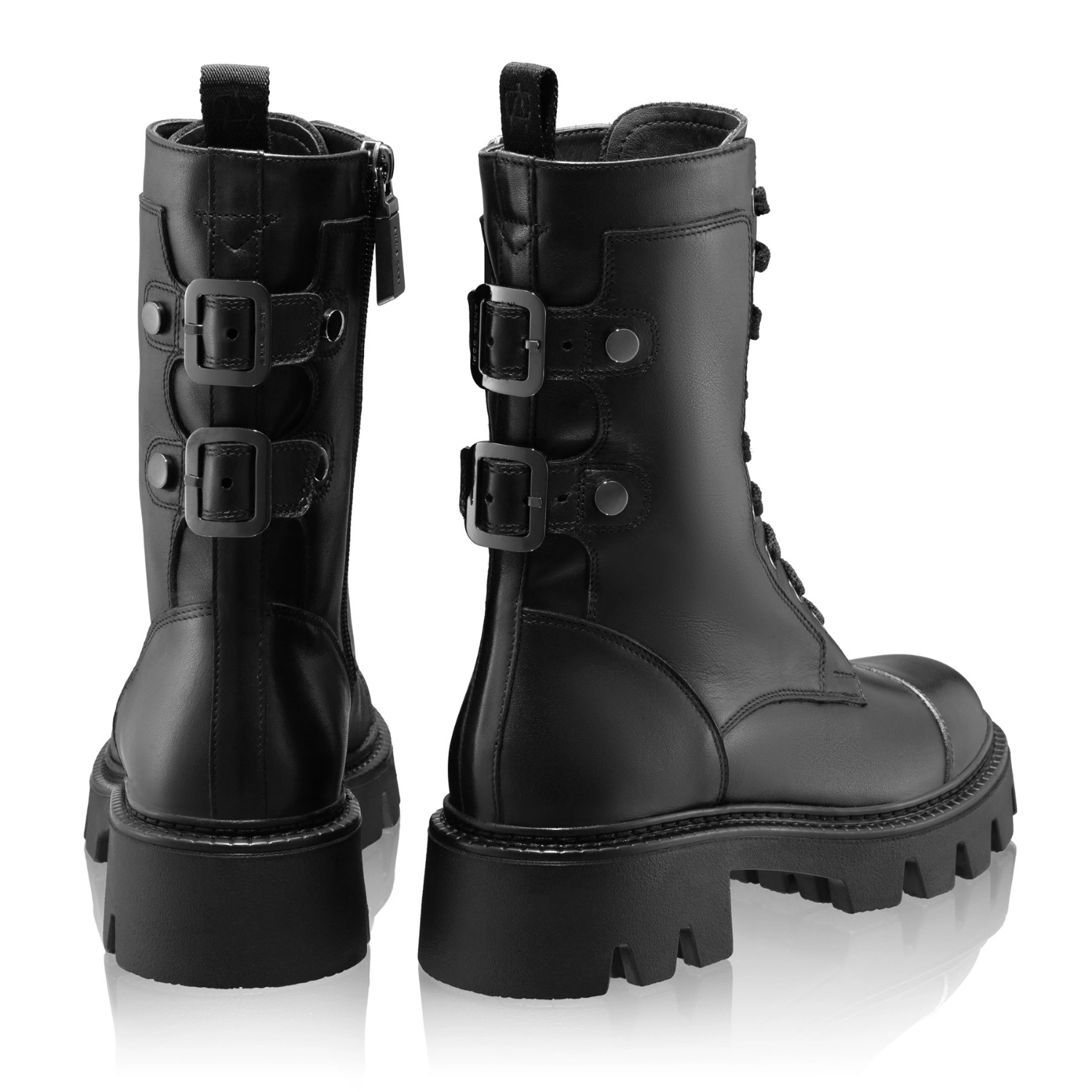 Picture of Women Leather Boots 8159 Vitello Black