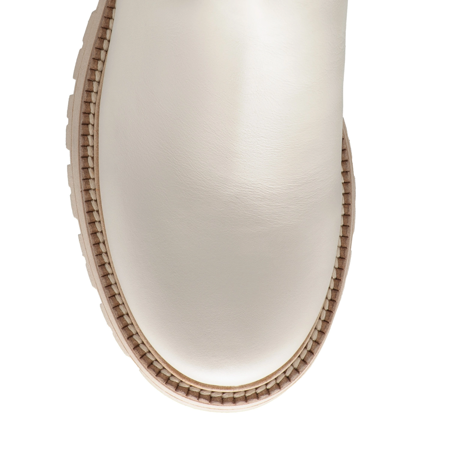 Picture of Women's genuine Leather Ankle-Boots 8163 Vitello Panna