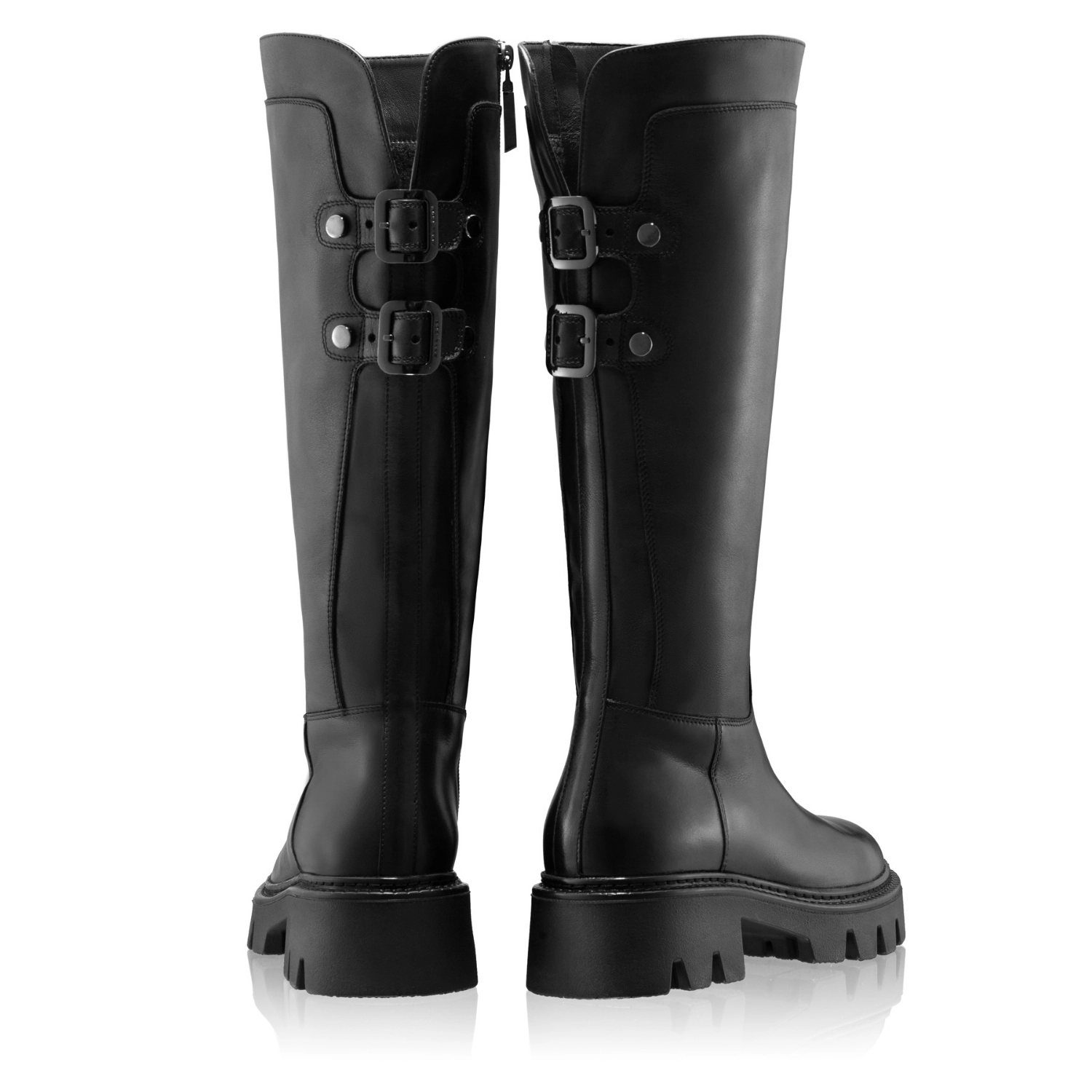 Picture of Women Leather Boots 8156 Vitello Black