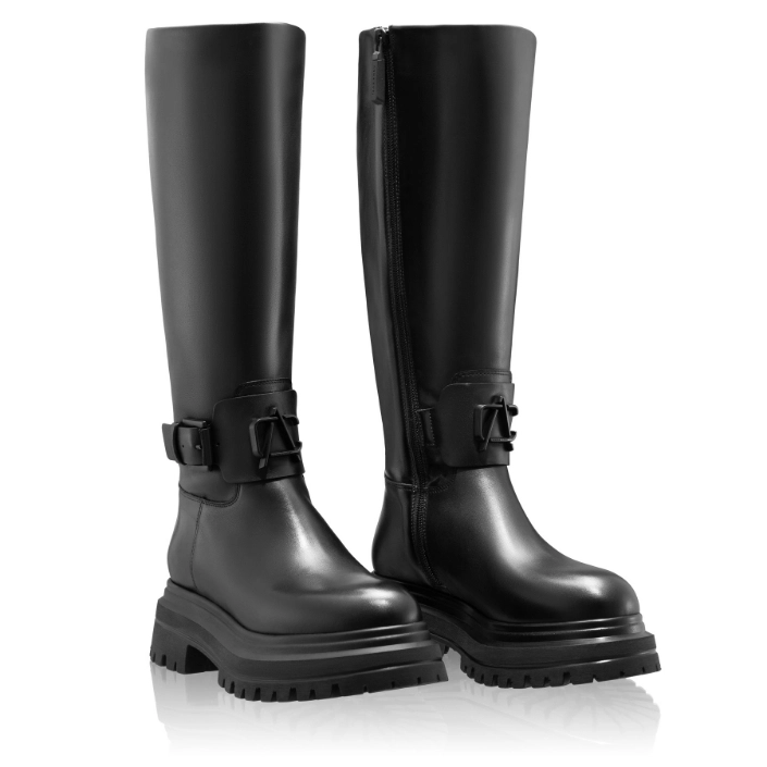 Women Leather Boots 8172 Vitello Black Women Leather Boots 8172 Vitello Black